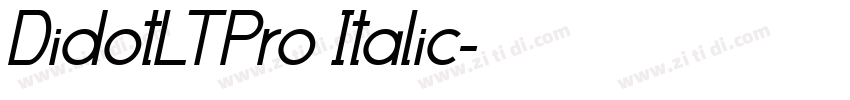 DidotLTPro Italic字体转换